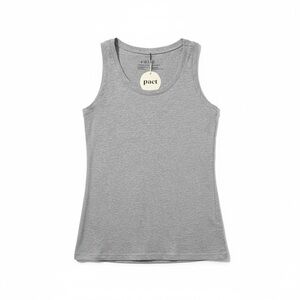 Pact Tank Top Women’s Medium Grey Organic Cotton Stretch Full-Length NWT